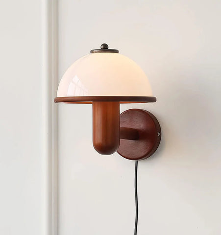 Mushroom Wood Wall Lamp - NexioPick