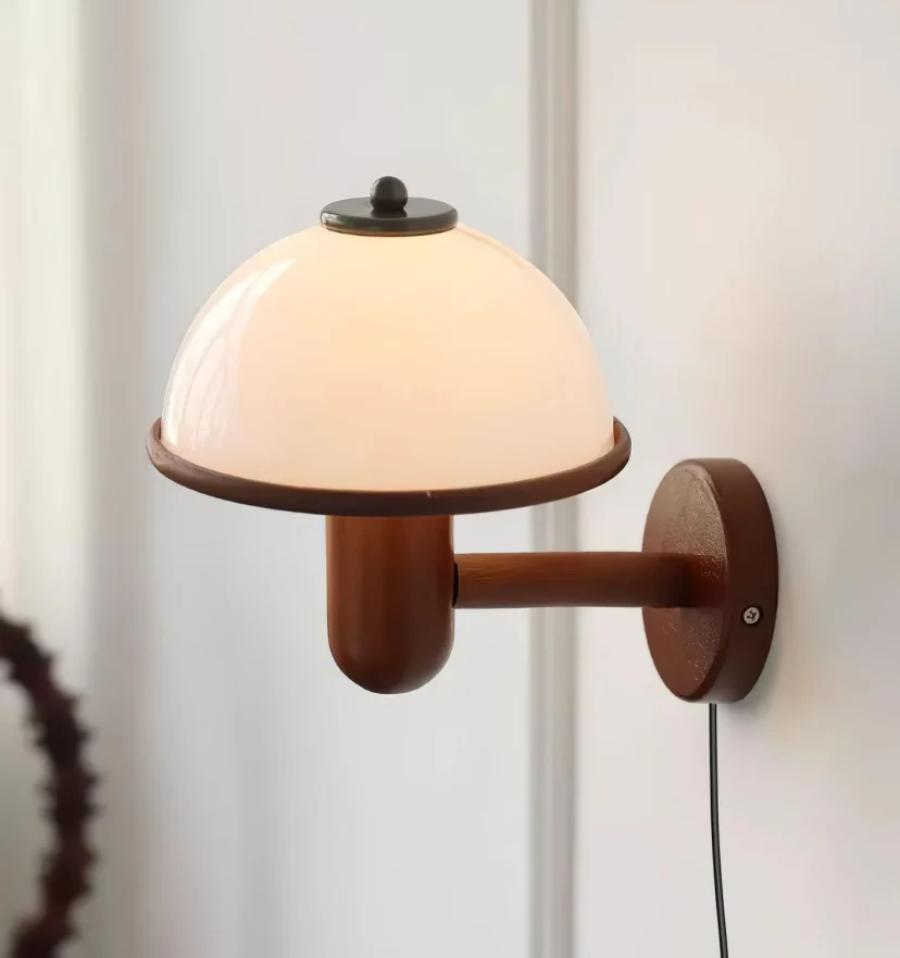 Mushroom Wood Wall Lamp - NexioPick