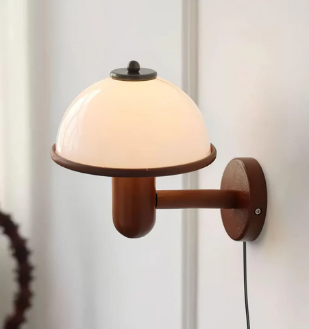 Mushroom Wood Wall Lamp - NexioPick