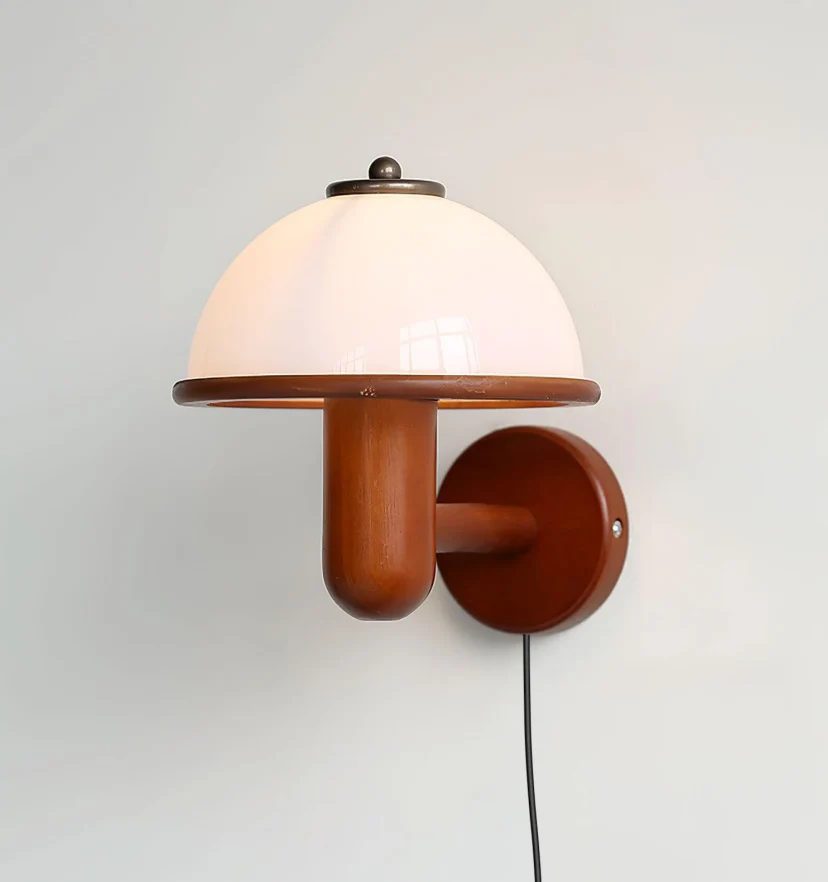 Mushroom Wood Wall Lamp - NexioPick