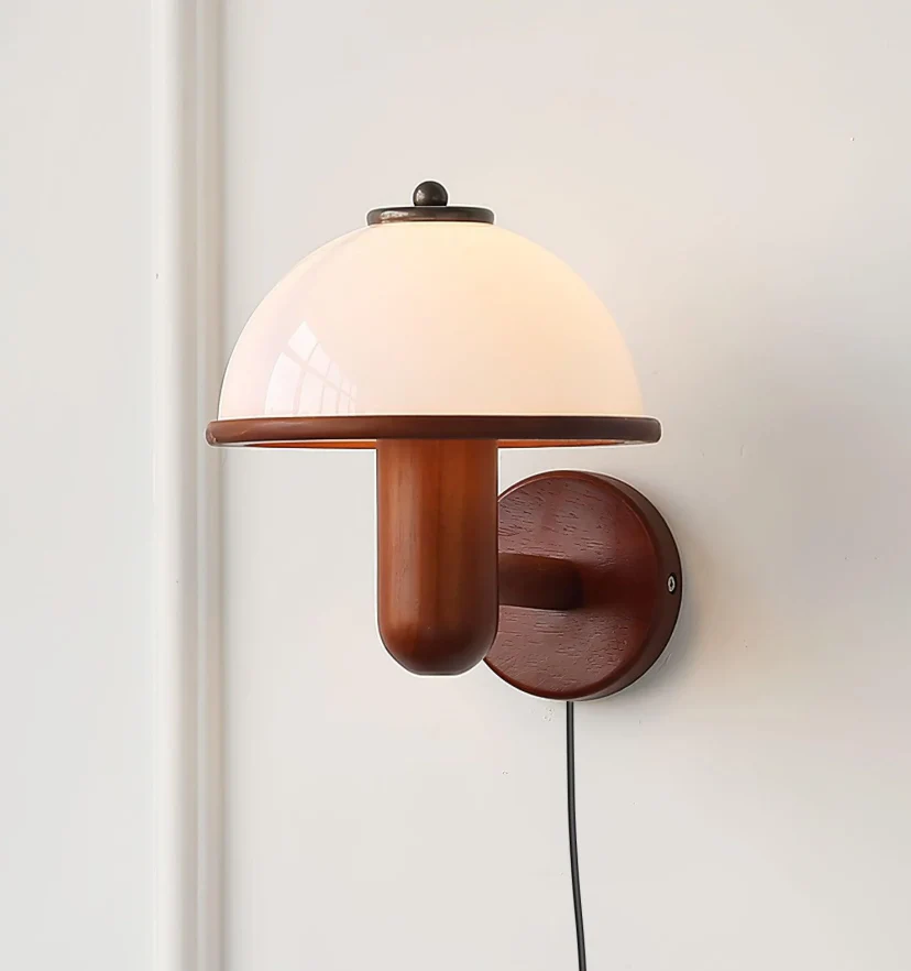 Mushroom Wood Wall Lamp - NexioPick