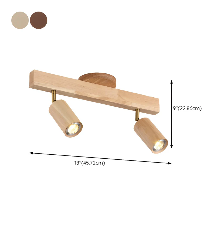 Natural Wood Beam Spotlight Light - NexioPick