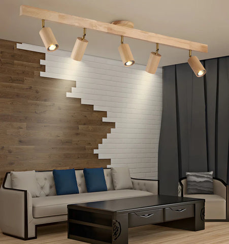 Natural Wood Beam Spotlight Light - NexioPick