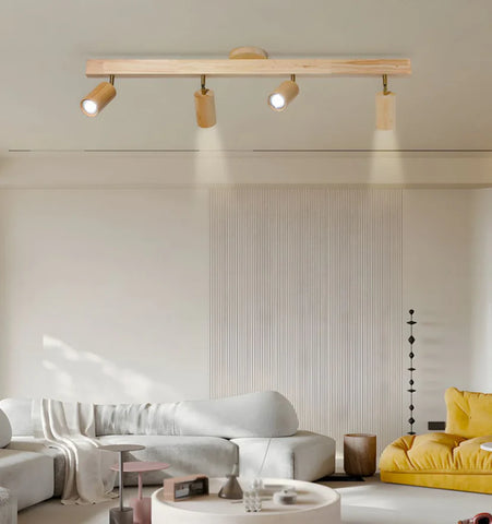 Natural Wood Beam Spotlight Light - NexioPick
