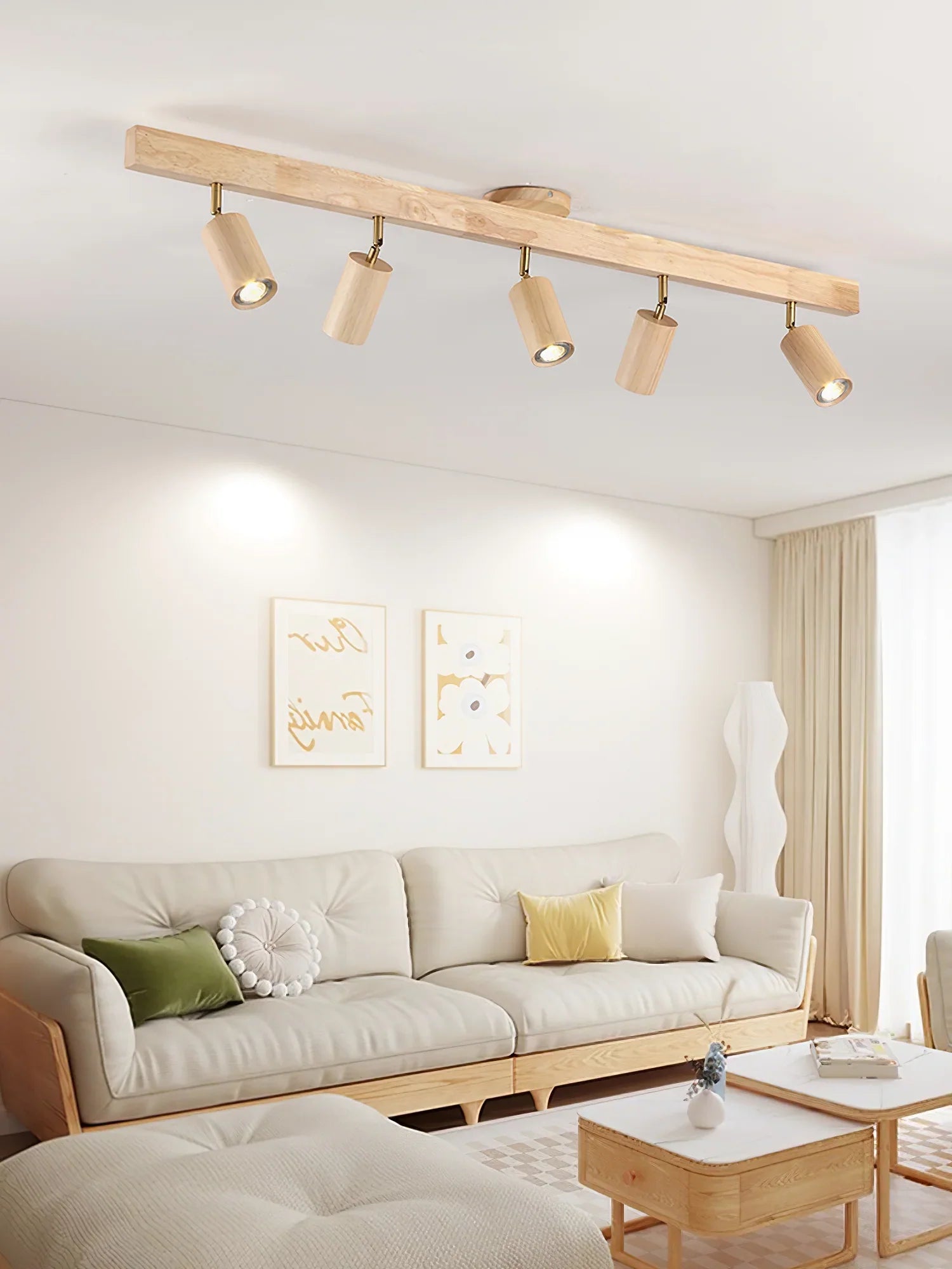 Natural Wood Beam Spotlight Light - NexioPick