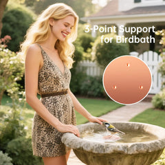 Pure Copper Bird Bath Cleaner Disk – All-Natural Water Purification for Outdoor Birdbaths
