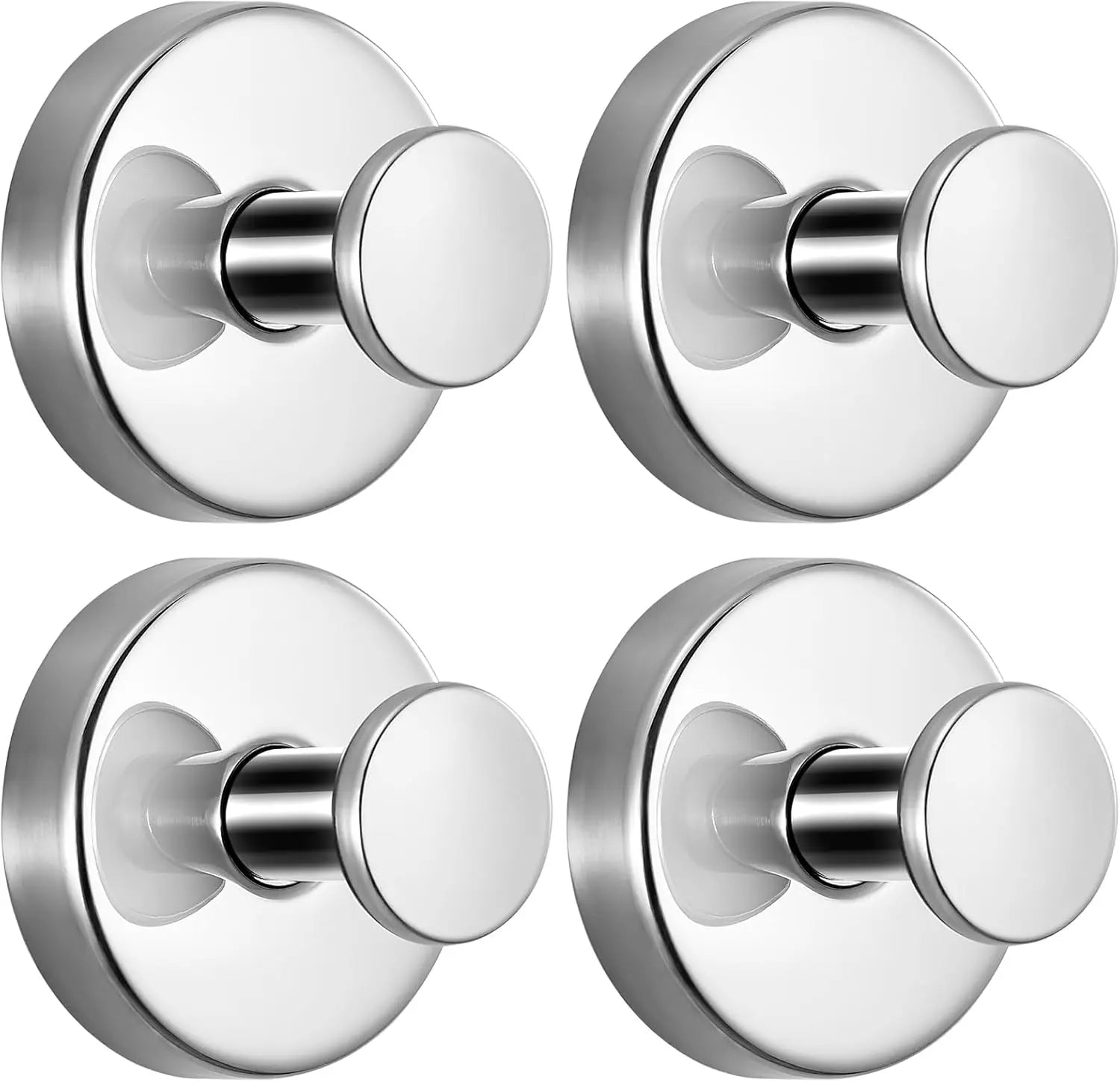 No-Drill Suction Cup Hooks – Brushed Gold Shower & Wall Hooks for Towels, Robes & Loofahs, Halloween Christmas Decorations