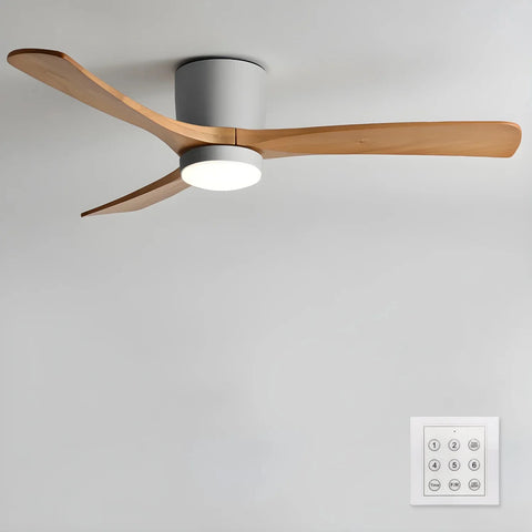Nordic Wooden 42"/48"/52" Ceiling Fan Light - NexioPick