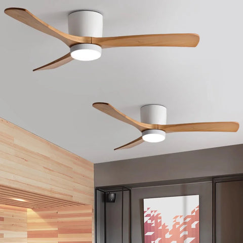 Nordic Wooden 42"/48"/52" Ceiling Fan Light - NexioPick