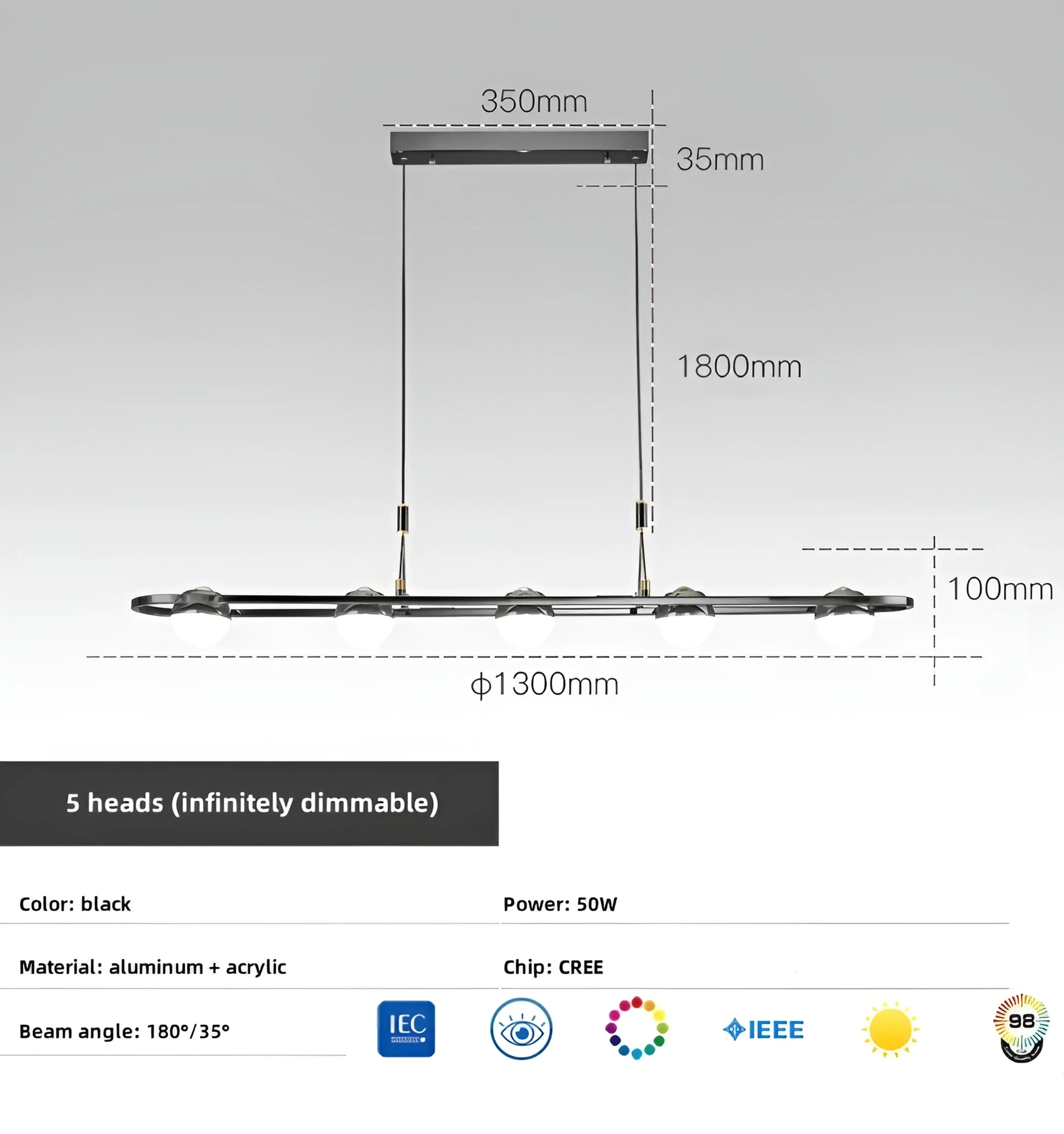 Nordic Planet Linear Chandelier - NexioPick