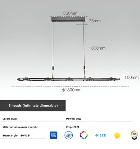 Nordic Planet Linear Chandelier - NexioPick