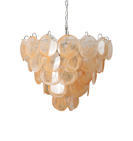 Orange Murano Disc Chandelier - NexioPick