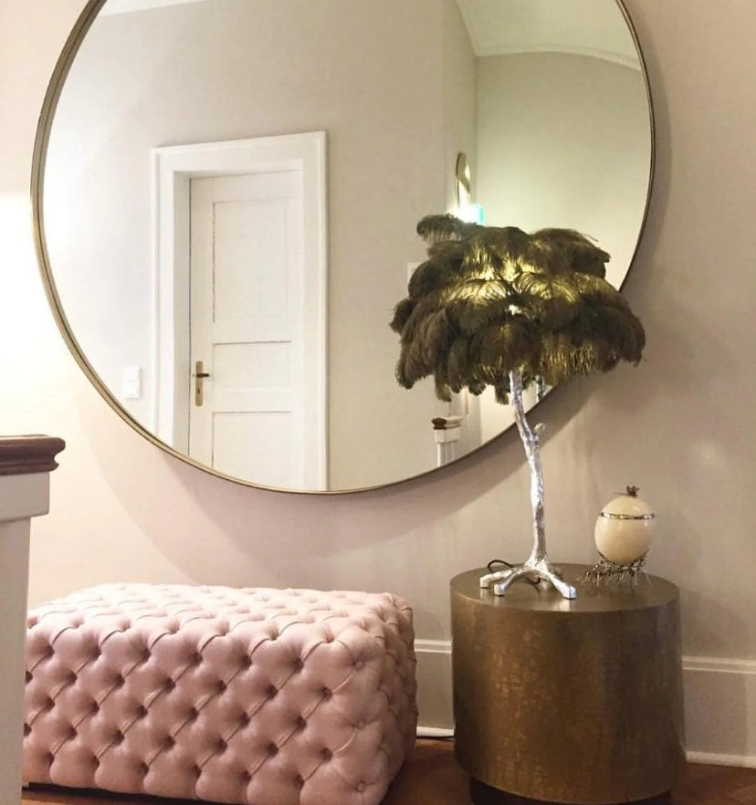 Ostrich Feather Table Lamp - NexioPick