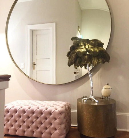 Ostrich Feather Table Lamp - NexioPick