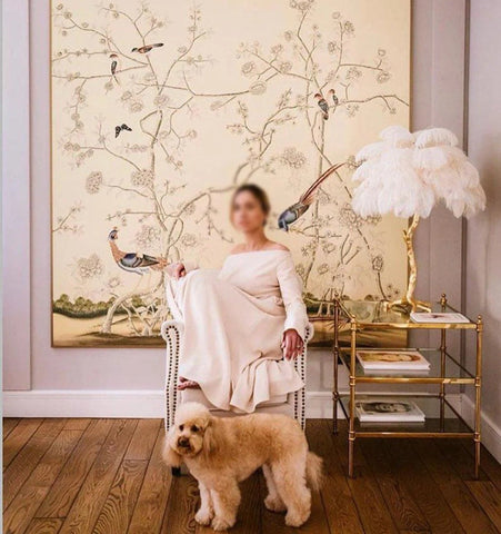 Ostrich Feather Table Lamp - NexioPick