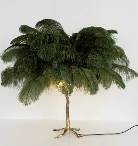 Ostrich Feather Table Lamp - NexioPick