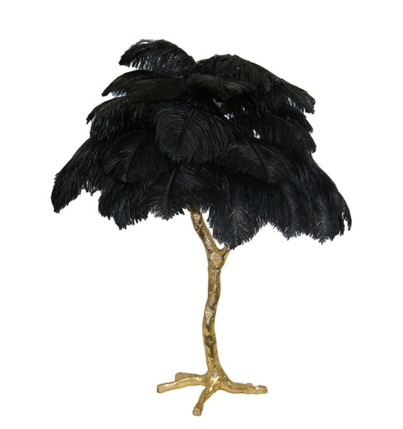 Ostrich Feather Table Lamp - NexioPick