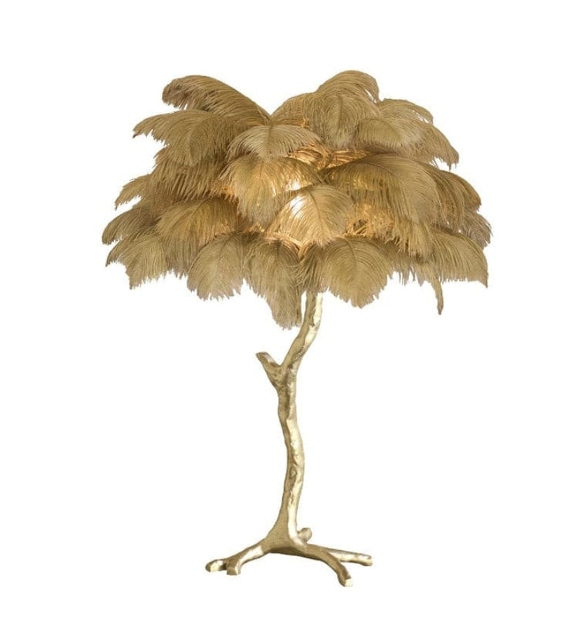 Ostrich Feather Table Lamp - NexioPick