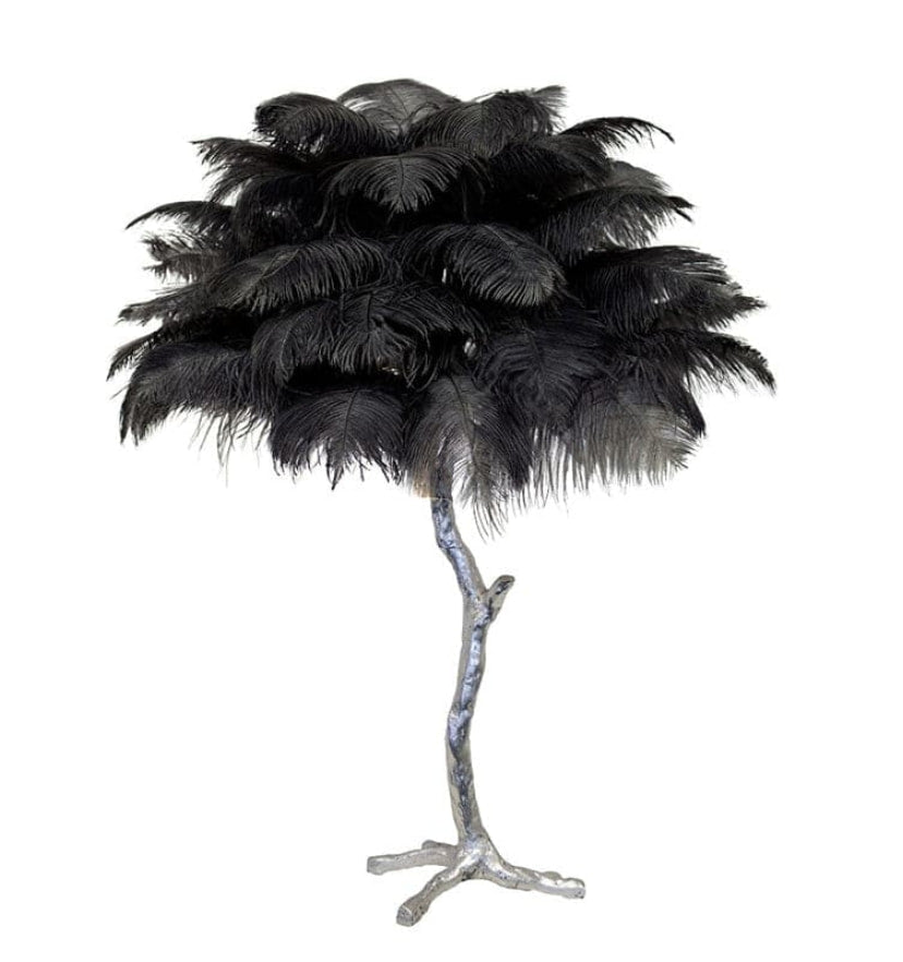 Ostrich Feather Table Lamp - NexioPick