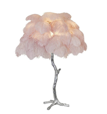 Ostrich Feather Table Lamp - NexioPick
