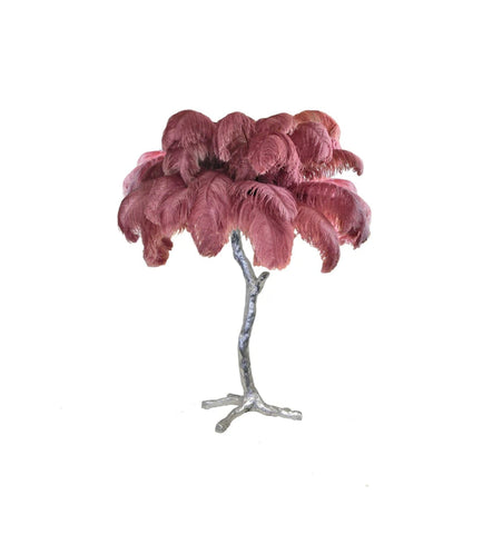 Ostrich Feather Table Lamp - NexioPick