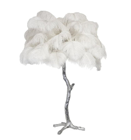 Ostrich Feather Table Lamp - NexioPick
