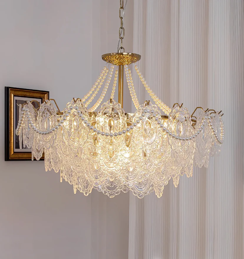 Pearls Glass Chandelier - NexioPick