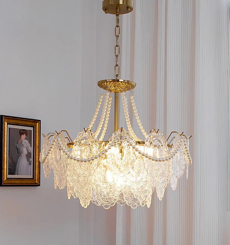 Pearls Glass Chandelier - NexioPick