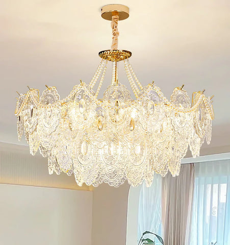 Pearls Glass Chandelier - NexioPick