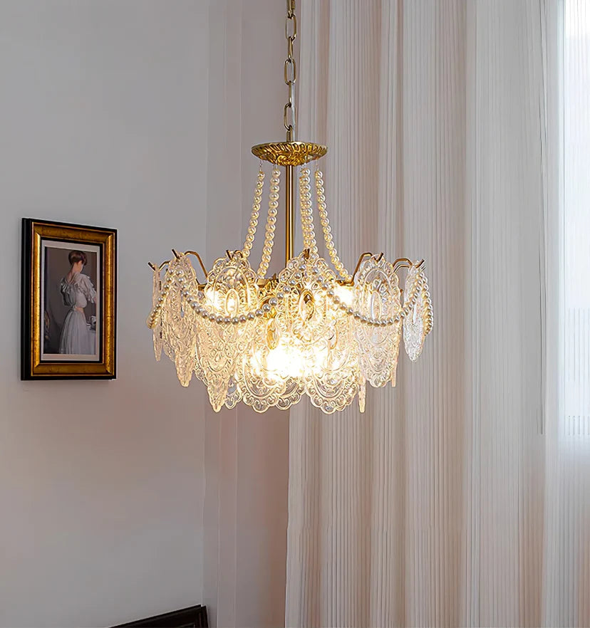Pearls Glass Chandelier - NexioPick