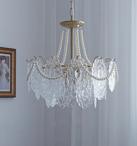 Pearls Glass Chandelier - NexioPick