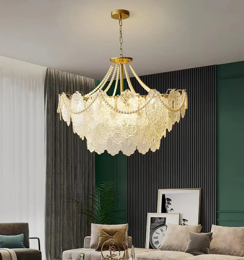 Pearls Glass Chandelier - NexioPick