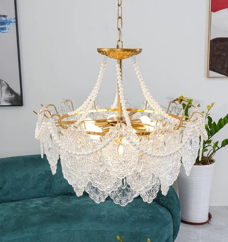 Pearls Glass Chandelier - NexioPick