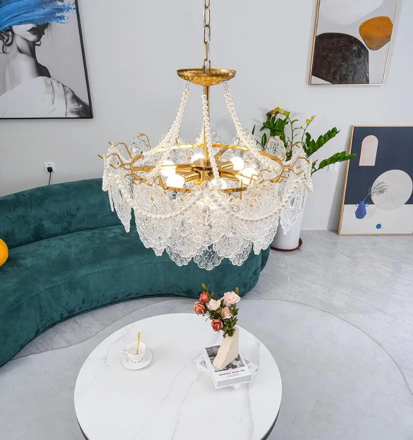 Pearls Glass Chandelier - NexioPick
