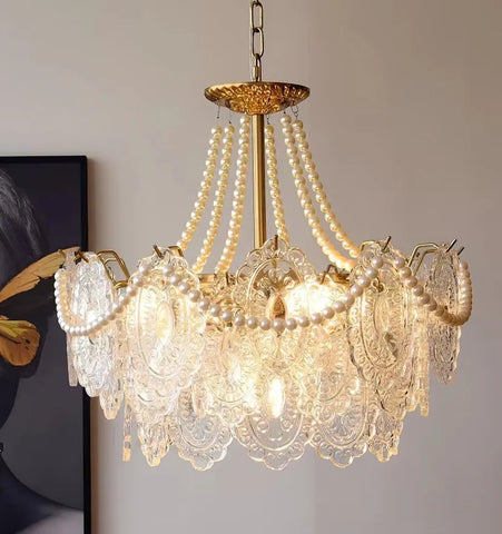 Pearls Glass Chandelier - NexioPick