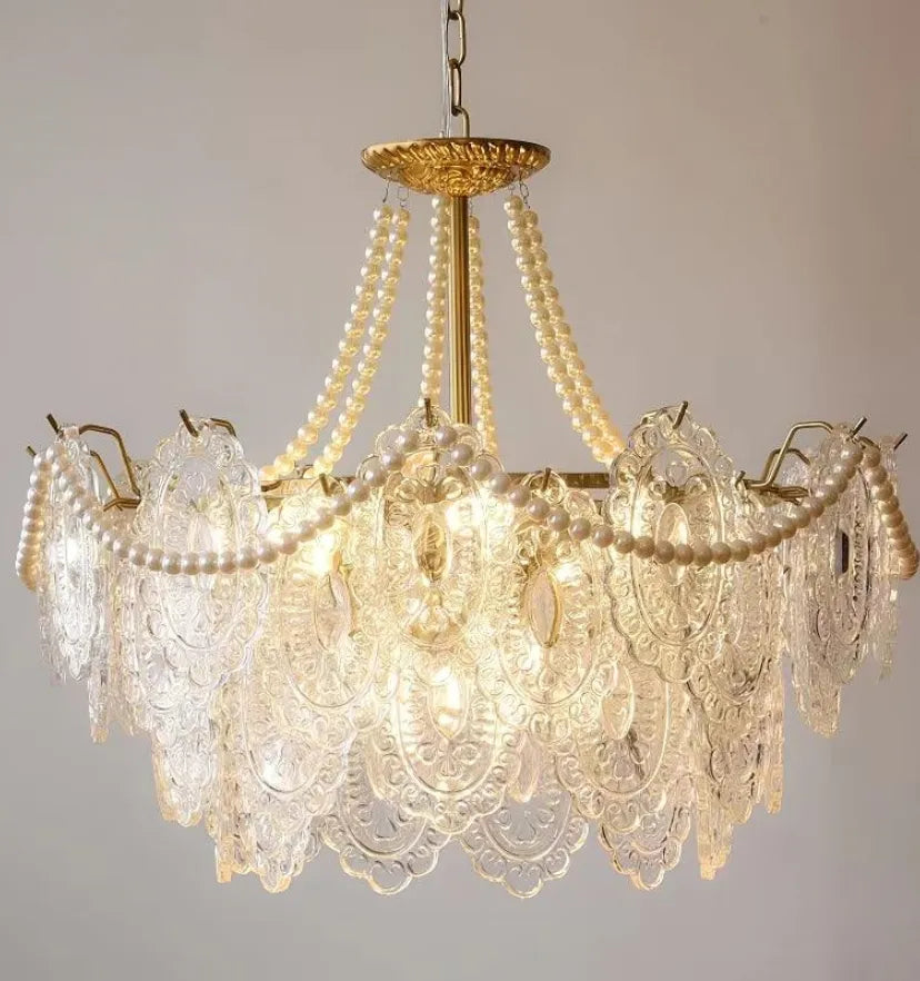 Pearls Glass Chandelier - NexioPick