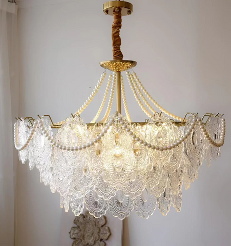 Pearls Glass Chandelier - NexioPick