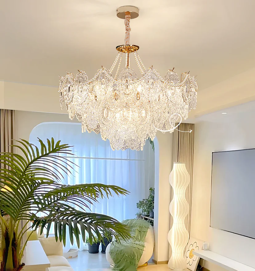 Pearls Glass Chandelier - NexioPick