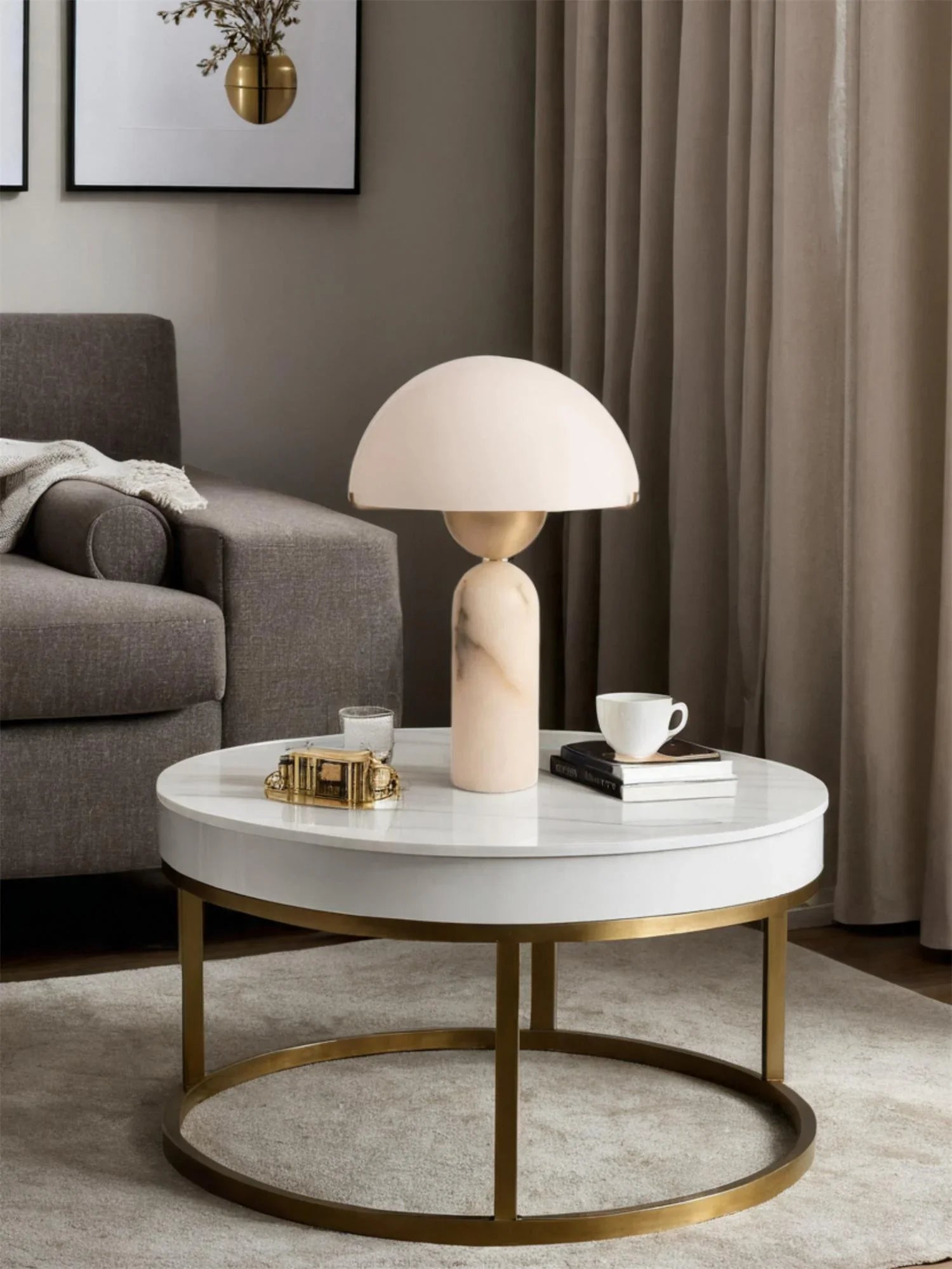 Peono Alabaster Table Lamp - NexioPick