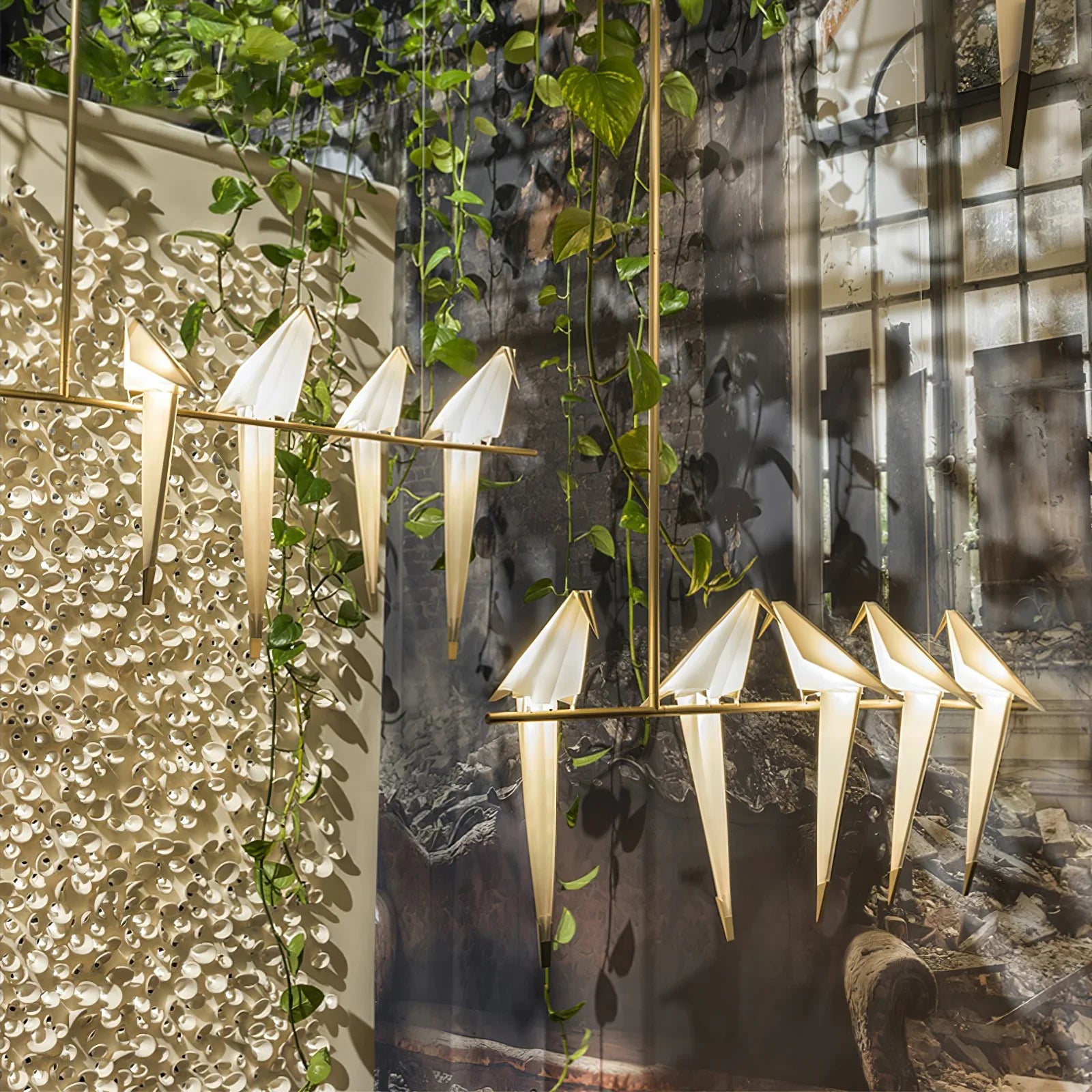 Paper Crane Bird Chandelier - NexioPick