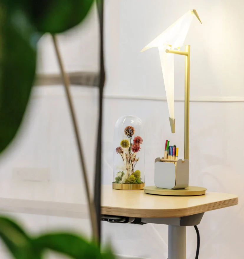 Paper Crane Bird Table Lamp - NexioPick