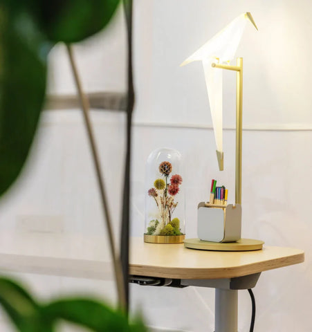 Paper Crane Bird Table Lamp - NexioPick