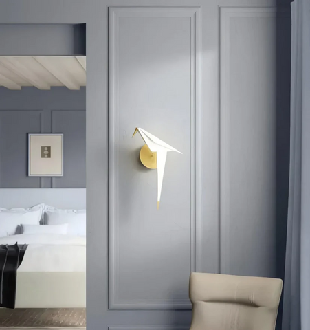 Paper Crane Bird Wall Lamp - NexioPick