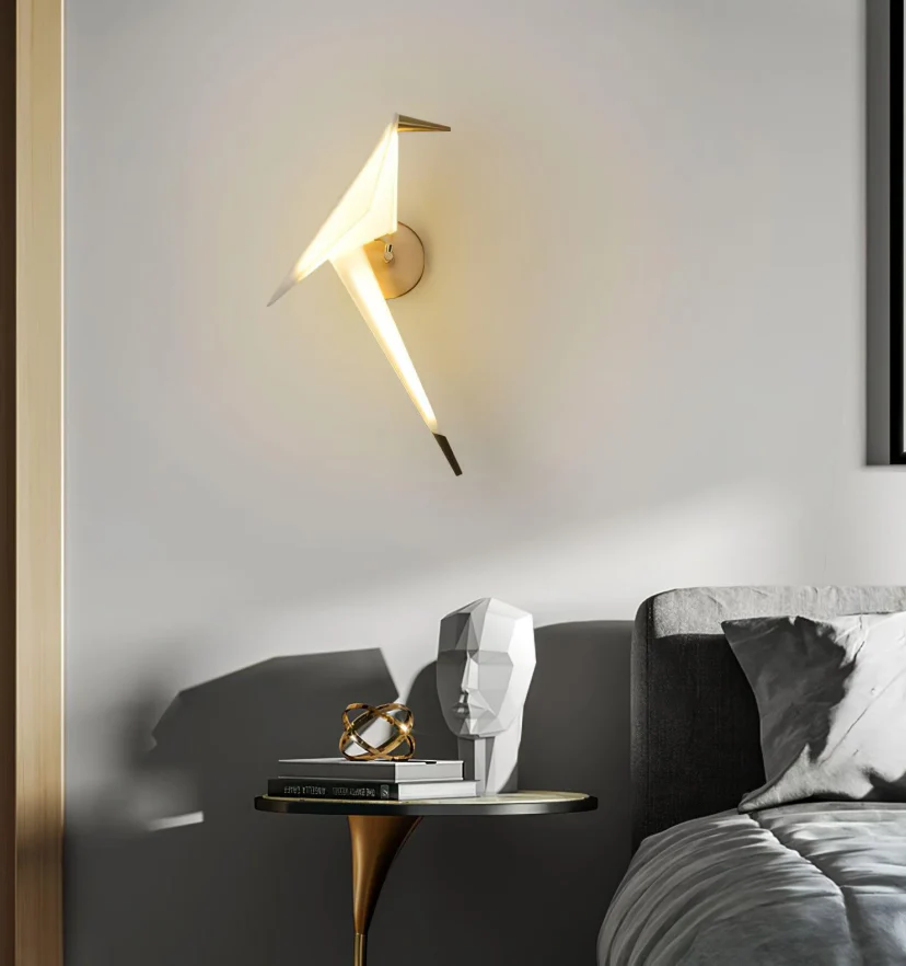 Paper Crane Bird Wall Lamp - NexioPick