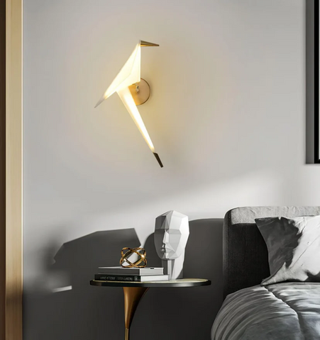 Paper Crane Bird Wall Lamp - NexioPick