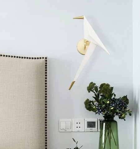 Paper Crane Bird Wall Lamp - NexioPick