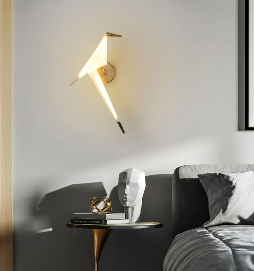 Paper Crane Bird Wall Lamp - NexioPick