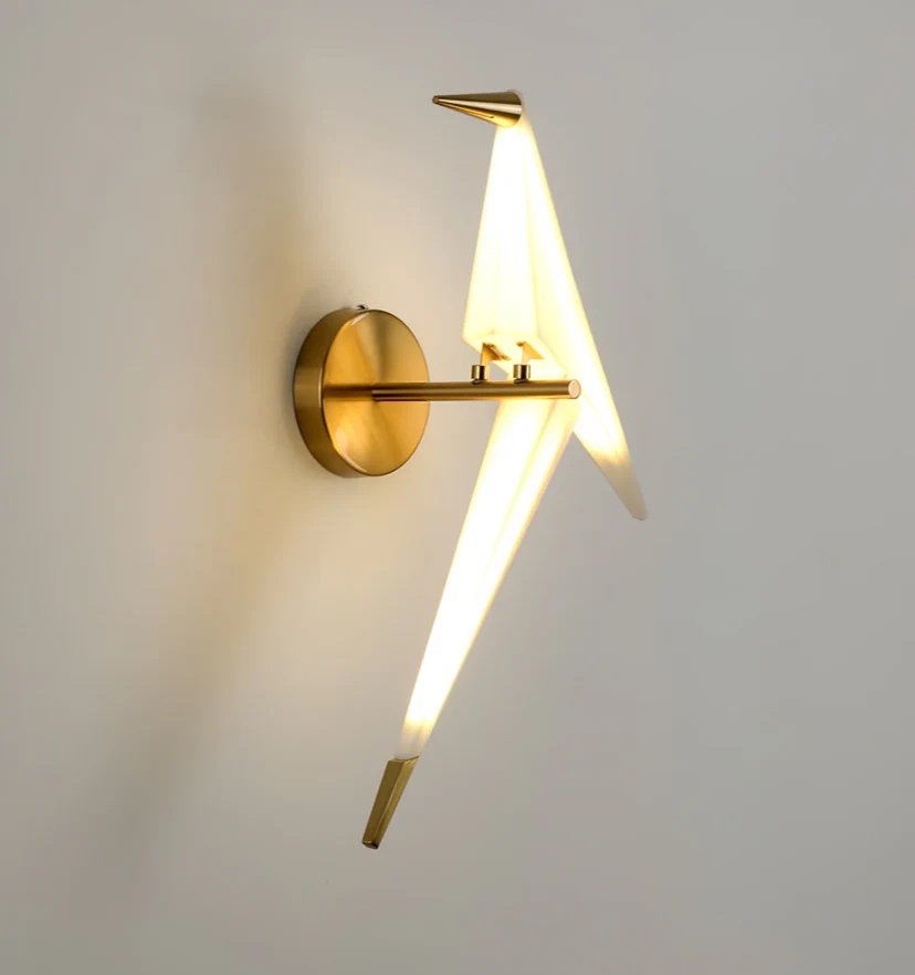 Paper Crane Bird Wall Lamp - NexioPick