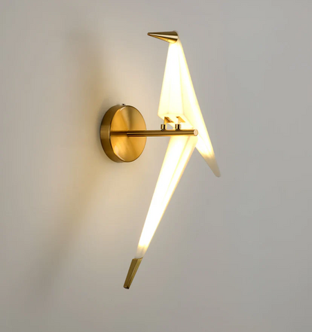 Paper Crane Bird Wall Lamp - NexioPick