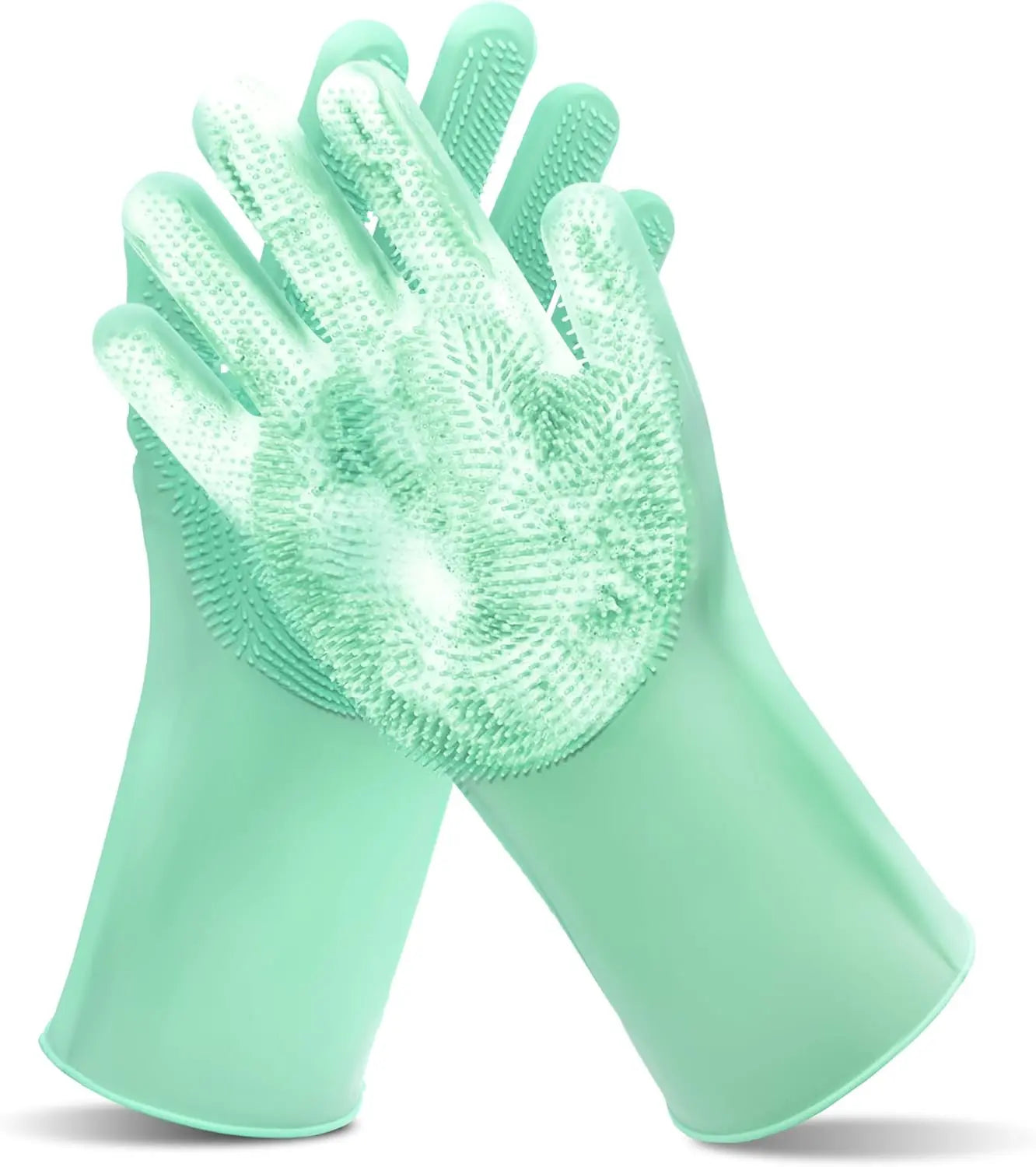 Pet Grooming Gloves – 5-Finger Deshedding & Massage Glove for Dogs, Cats & More